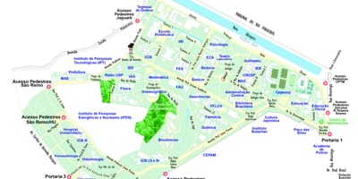 नक्शे के विश्वविद्यालय के साओ पाउलो - खासियत