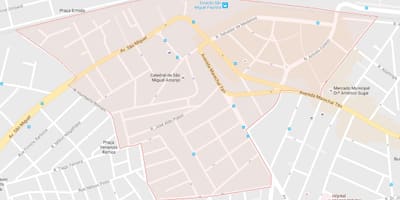 नक्शे के सं मिगेल पौलिस्ता में साओ पाउलो