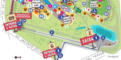 नक्शे के सर्किट के Interlagos