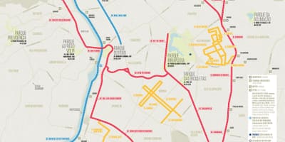 नक्शे की साइकिल पथ साओ पाउलो