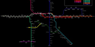 नक्शे के साओ पाउलो मेट्रो CPTM