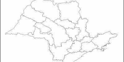 नक्शे के साओ पाउलो - क्षेत्रों