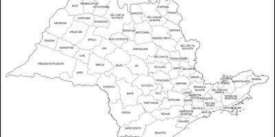 नक्शे के साओ पाउलो - सूक्ष्म क्षेत्रों