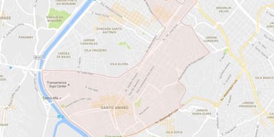 नक्शे के सॅंटो अमरो में साओ पाउलो