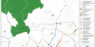 नक्शे के सैन्टाना, साओ पाउलो - सार्वजनिक transports