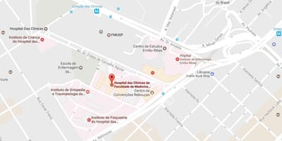 नक्शे के Clínicas अस्पताल