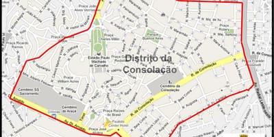 नक्शे के Consolação साओ पाउलो