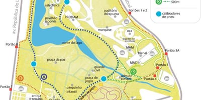 नक्शे के Ibirapuera पार्क