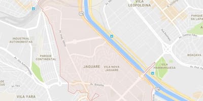 नक्शे के Jaguare साओ पाउलो