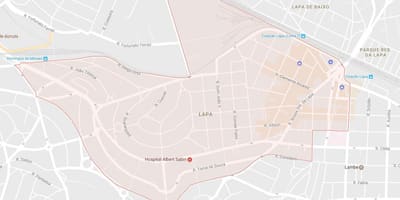 नक्शे के Lapa, साओ पाउलो
