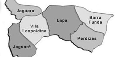 नक्शे के Lapa उप-प्रान्त