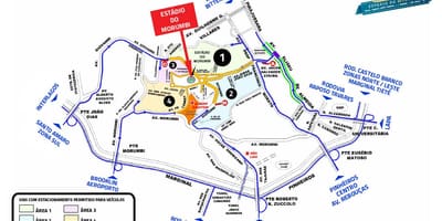 नक्शे के Morumbi स्टेडियम
