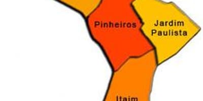 नक्शे के Pinheiros उप-प्रान्त