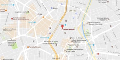नक्शे के Prédio Martinelli