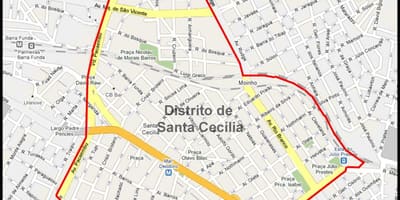 के नक्शे Santa Cecília साओ पाउलो