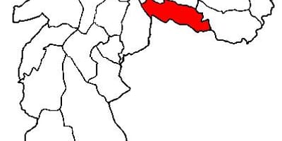 नक्शे के विला Prudente उप-प्रान्त साओ पाउलो